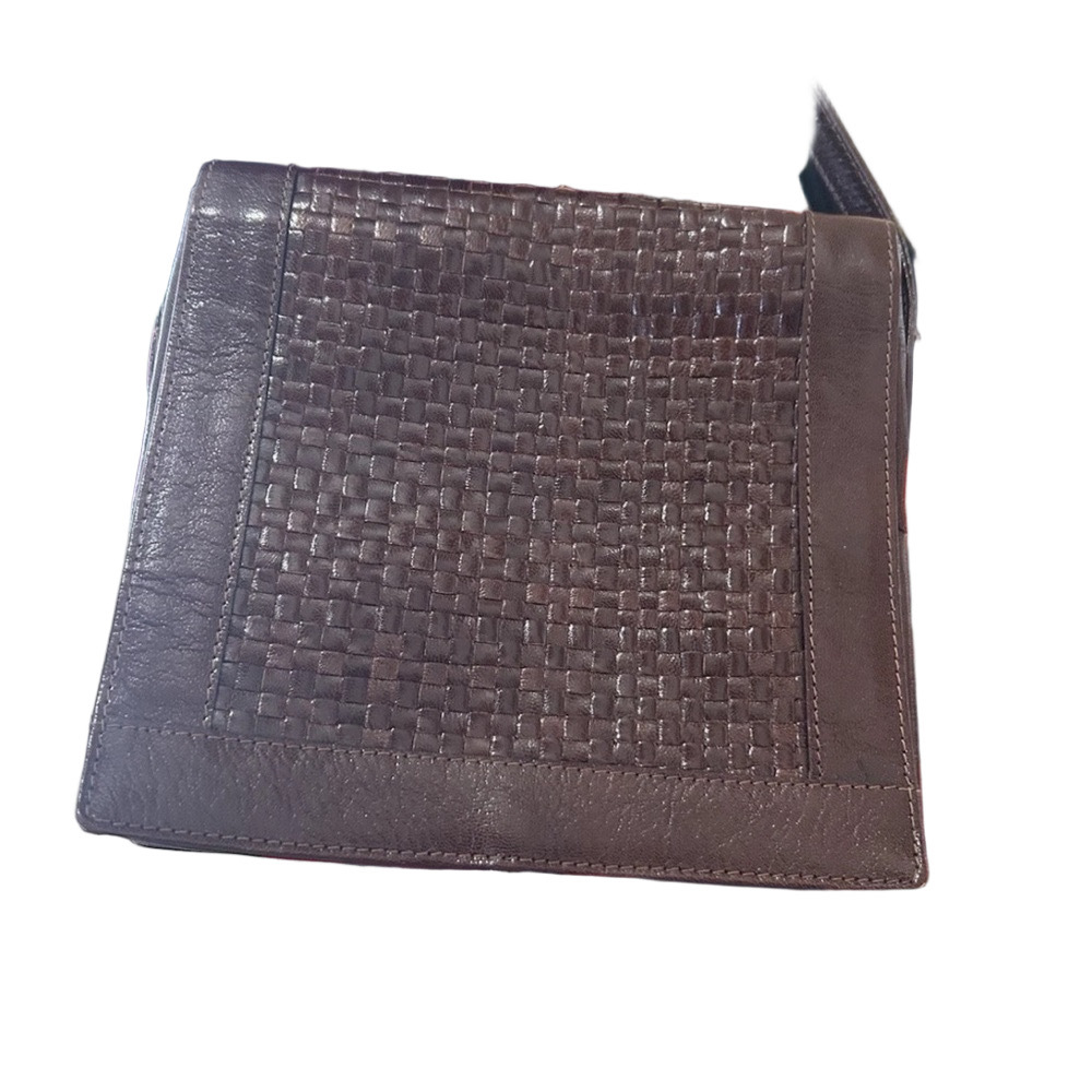 Fendi Brown Woven Leather Bag